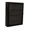 Flash Furniture Maverick 11x14 Solid Pine Medals Display Case w/3 Channel Grooved Removable Shelves in Black HMHD-23M014YBN1-BLK-1114-GG - alternate 2